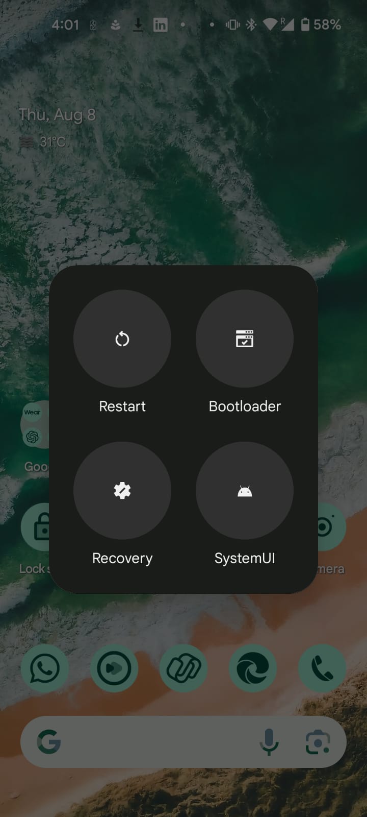 Restarting your phone can also help prevent spyware attacks.