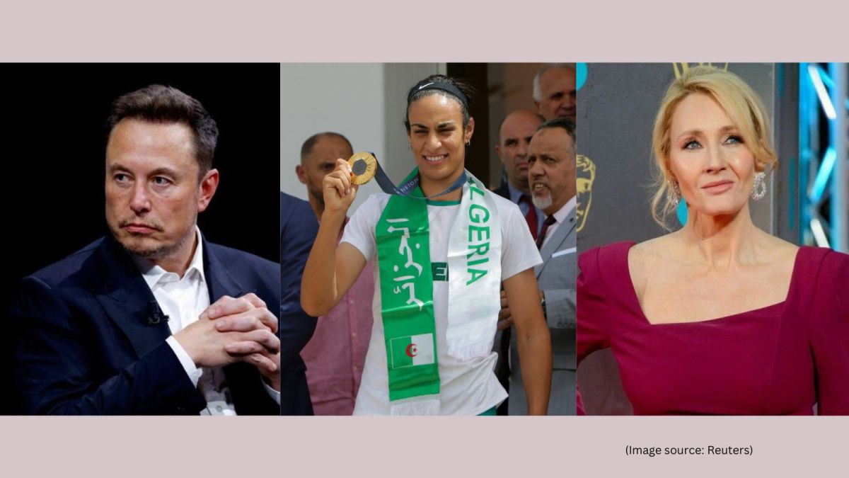 Elon Musk, Imane Khelif, JK Rowling (Image source: REUTERS)