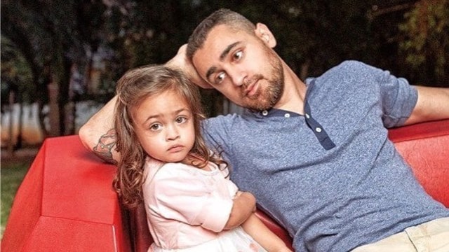 Imran Khan with his daughter Imara