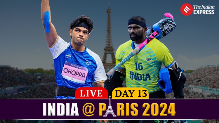 Paris Olympics 2024 India Day 13 Live Updates: Neeraj Chopra and the Indian hockey team will headline the action on Thursday.