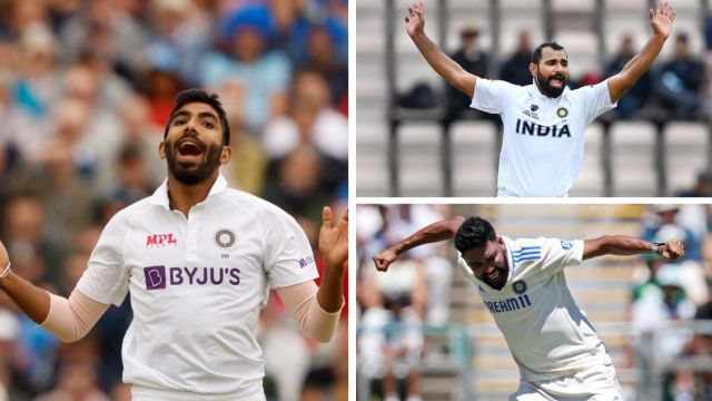 India fast bowlers: Bumrah, Shami and Siraj