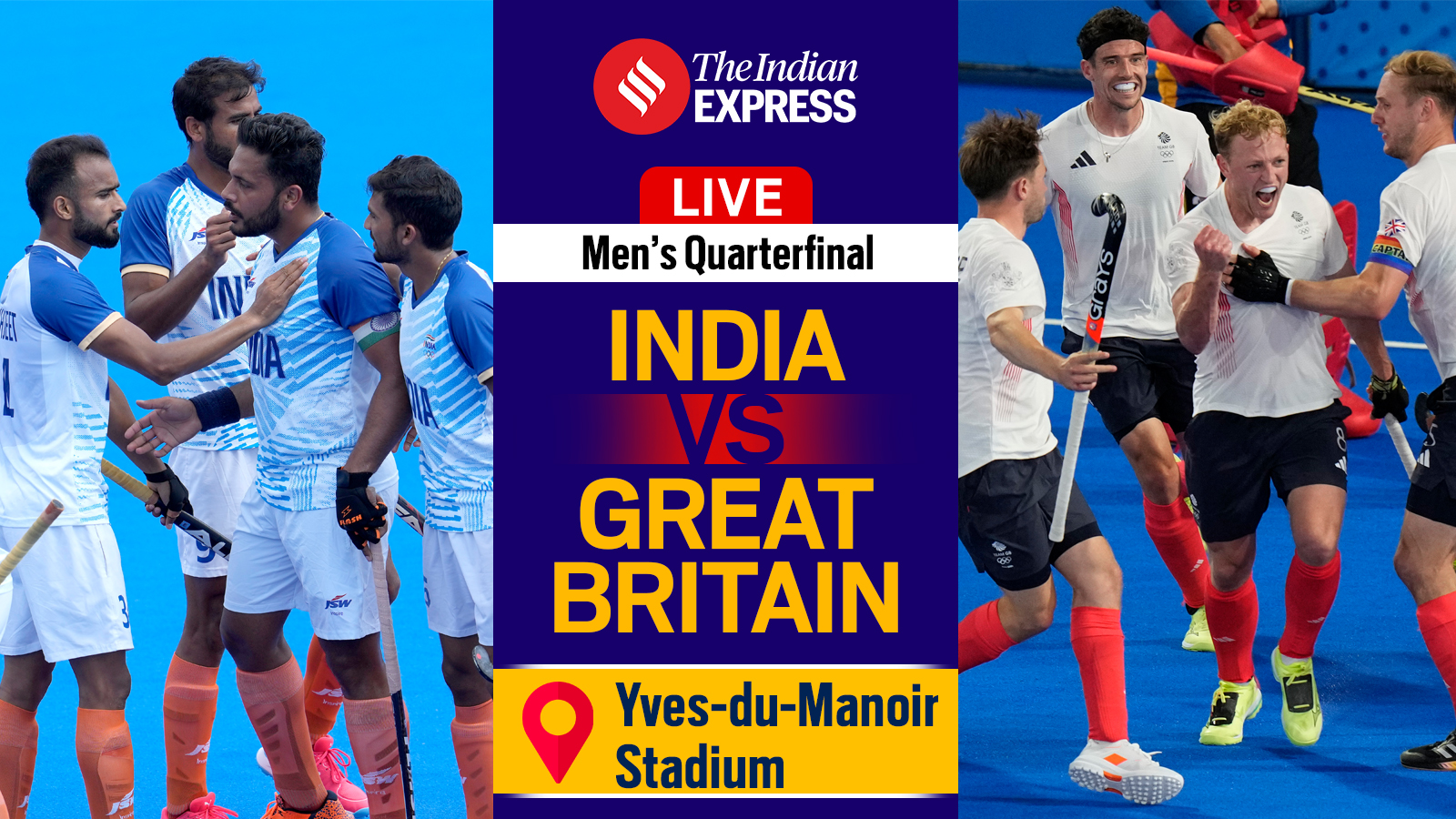 India vs Great Britain Live Score, Men’s Hockey Paris Olympics 2024 Quarter Final: Harmanpreet Singh and co eye semifinal spot