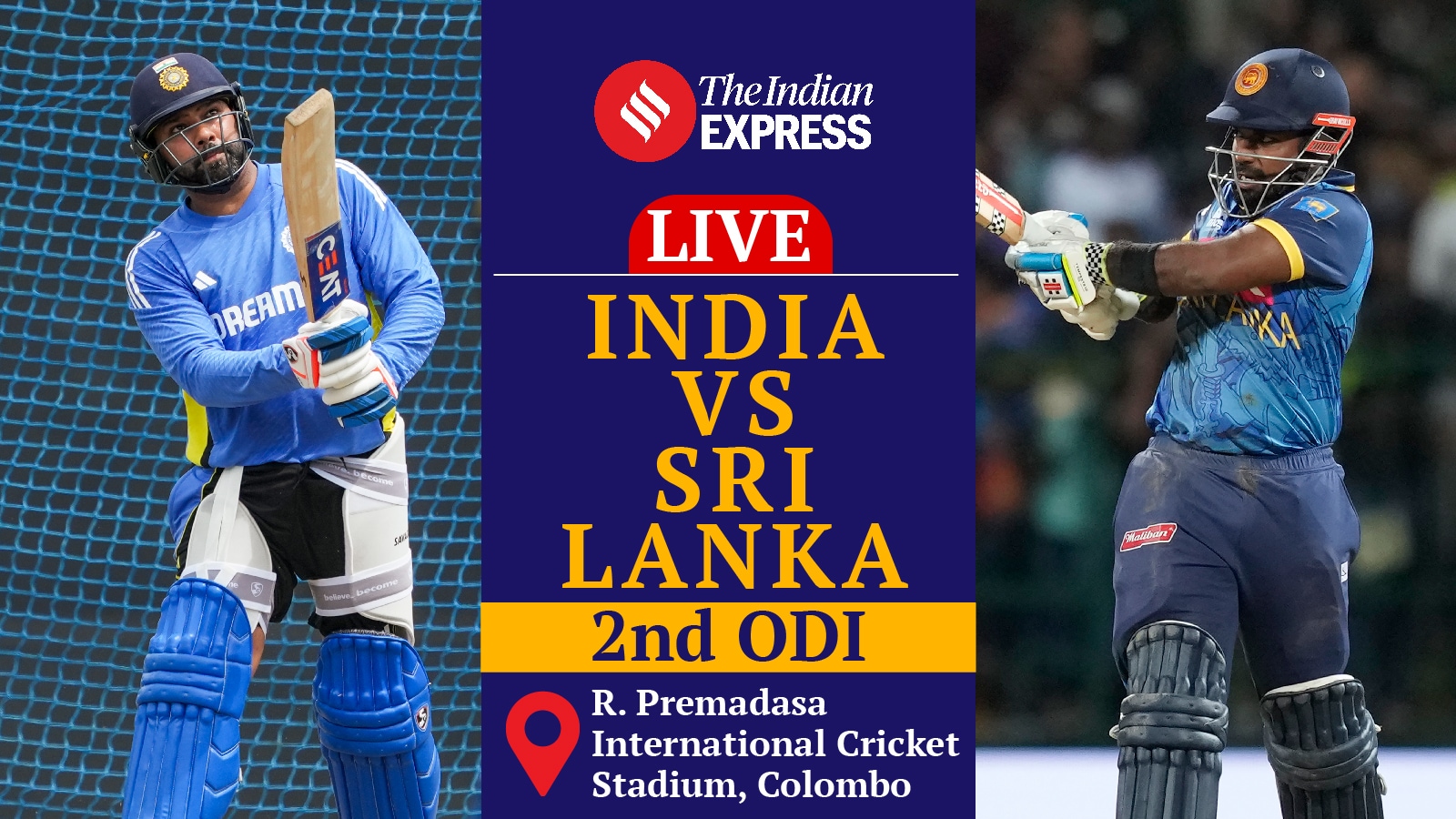 India vs Sri Lanka Live Score, 2nd ODI Mohammed Siraj picks Pathum