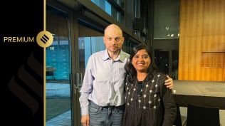 Vladimir Kara-Murza with the interviewer in Bonn, Germany