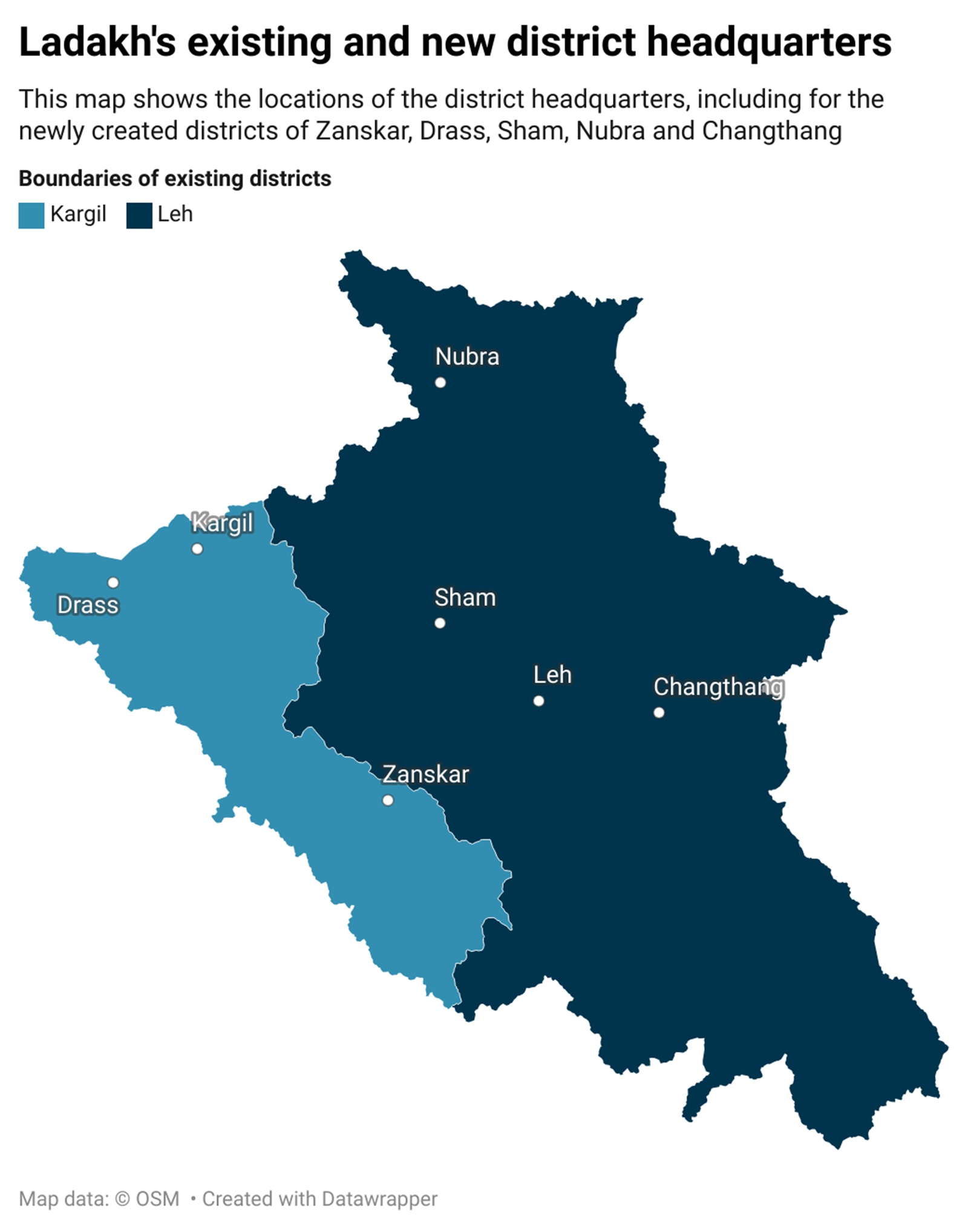 Ladakh new districts