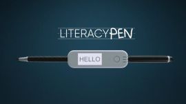 The Literacy Pen comes with a digital display and built-in microphone.