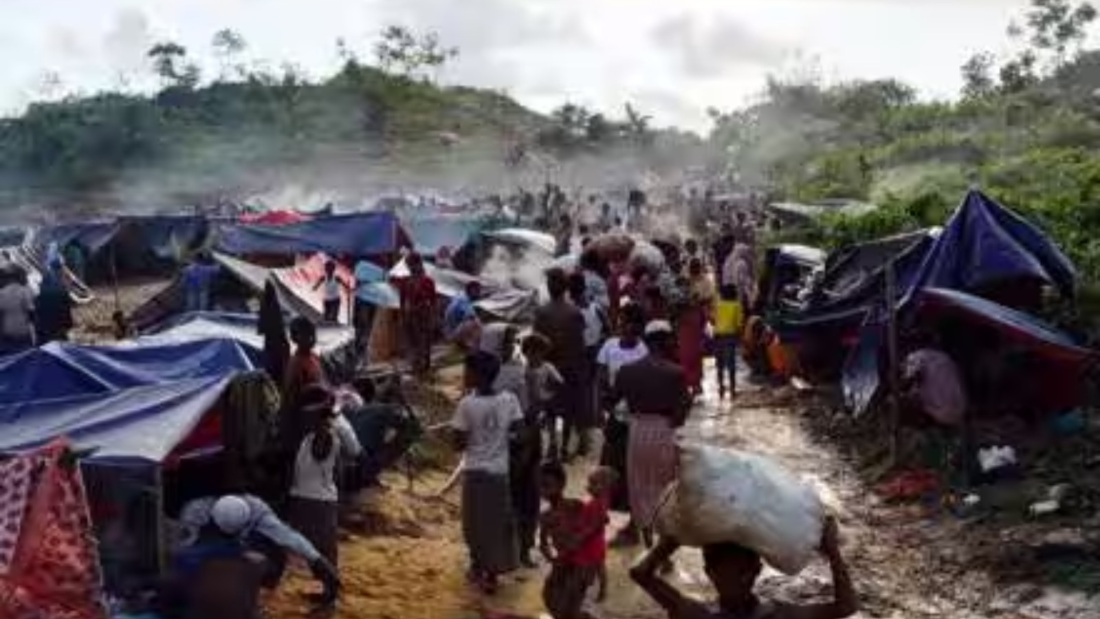 Many dozens of Rohingya, including children, killed in drone attack while fleeing  Myanmar, witnesses say | World News - The Indian Express