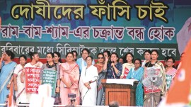 Kolkata rape murder case, Kolkata doctor rape, RG Kar medical college, Kolkata resident doctors protest, Mamata Banerjee, Mamata leads protest rally, Indian express news