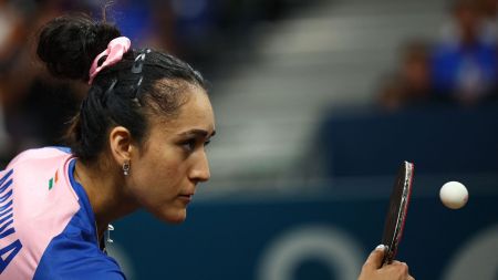 Paris 2024 Olympics: Manika Batra in action