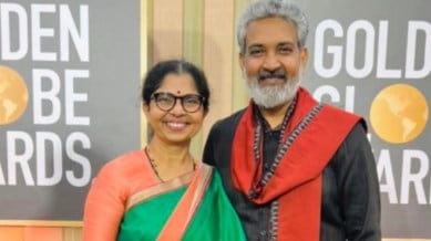 SS Rajamouli with his wife Rama Rajamouli.