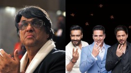 Mukesh Khanna lashes out at Akshay Kumar, Shah Rukh Khan and Ajay Devgn for doing pan masala ads. (Photo: Instagram/mukeshkhanna/YouTube/Vimal Elaichi)