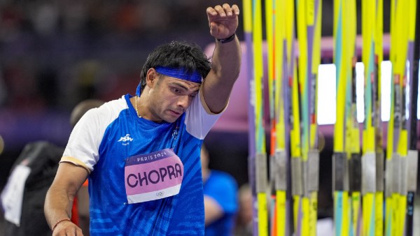  India's Neeraj Chopra during the men's javelin throw final at the 2024 Summer Olympics, in Paris