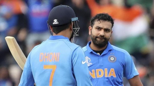 Ravi Shastri remarked that Rohit Sharma was on par with MS Dhoni as a tactician. (AP)