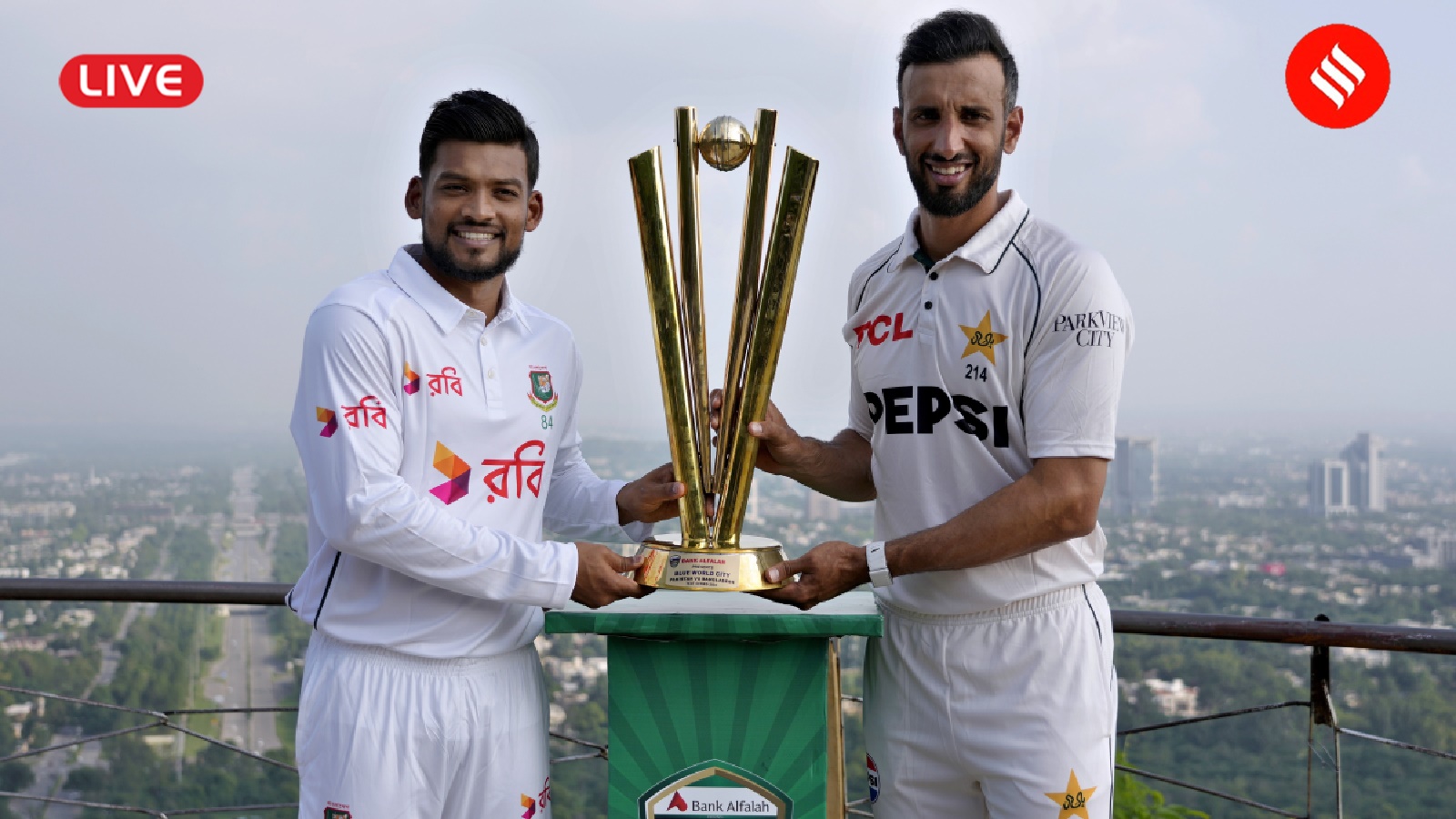 Pakistan vs Bangladesh Live Score, 1st Test Day 2 Saud Shakeel, Rizwan