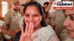 In this April 9, 2024 file photo, BRS leader K. Kavitha being produced at the Rouse Avenue court in the Delhi excise policy-related money laundering case, in New Delhi.