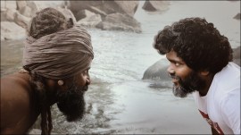 Pa Ranjith and Vikram from the sets of Thangalaan