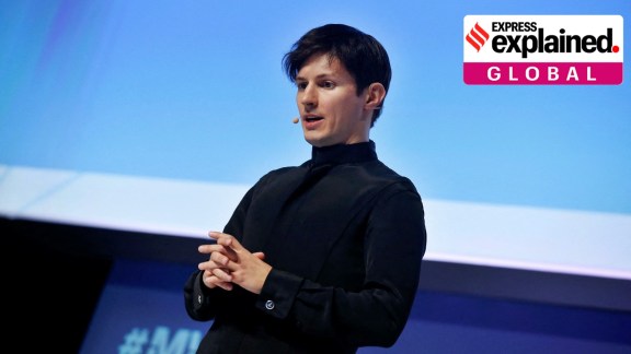 Founder and CEO of Telegram Pavel Durov delivers a keynote speech during the Mobile World Congress in Barcelona, Spain February 23, 2016.