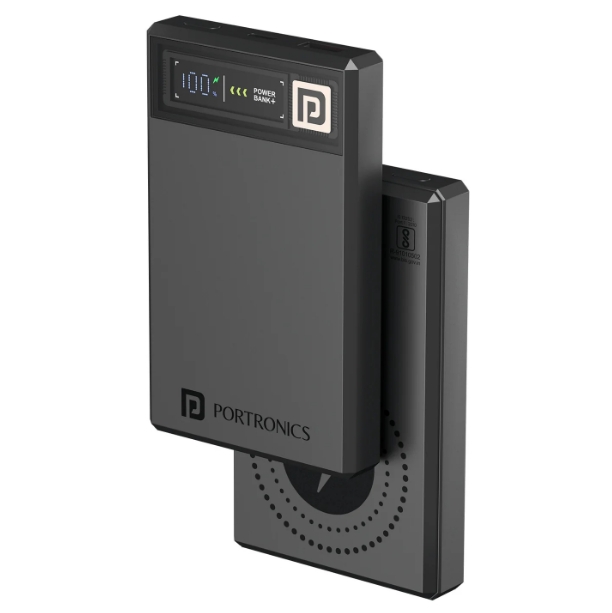 The Portronics Luxcell MagClick 10K powerbank can charge your iPhone wirelessly.