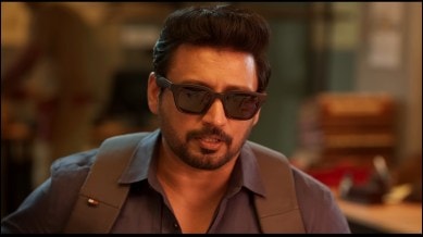Prashanth in a still from Andhagan