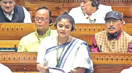 TMC MP Saayoni Ghosh, Trinamool congress MP slams BJP, TMC MP on cows, Inflation, cattle price hike, poultry feed prices, Lok Sabha speech, lumpy cow disease infection, Indian express news