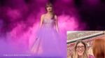 The viral video shows a woman smiling while commenting on the teens (Image source: @taylorswift, @dailymail/Instagram)