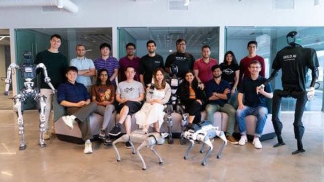 The Skild AI team includes robotics and AI experts.