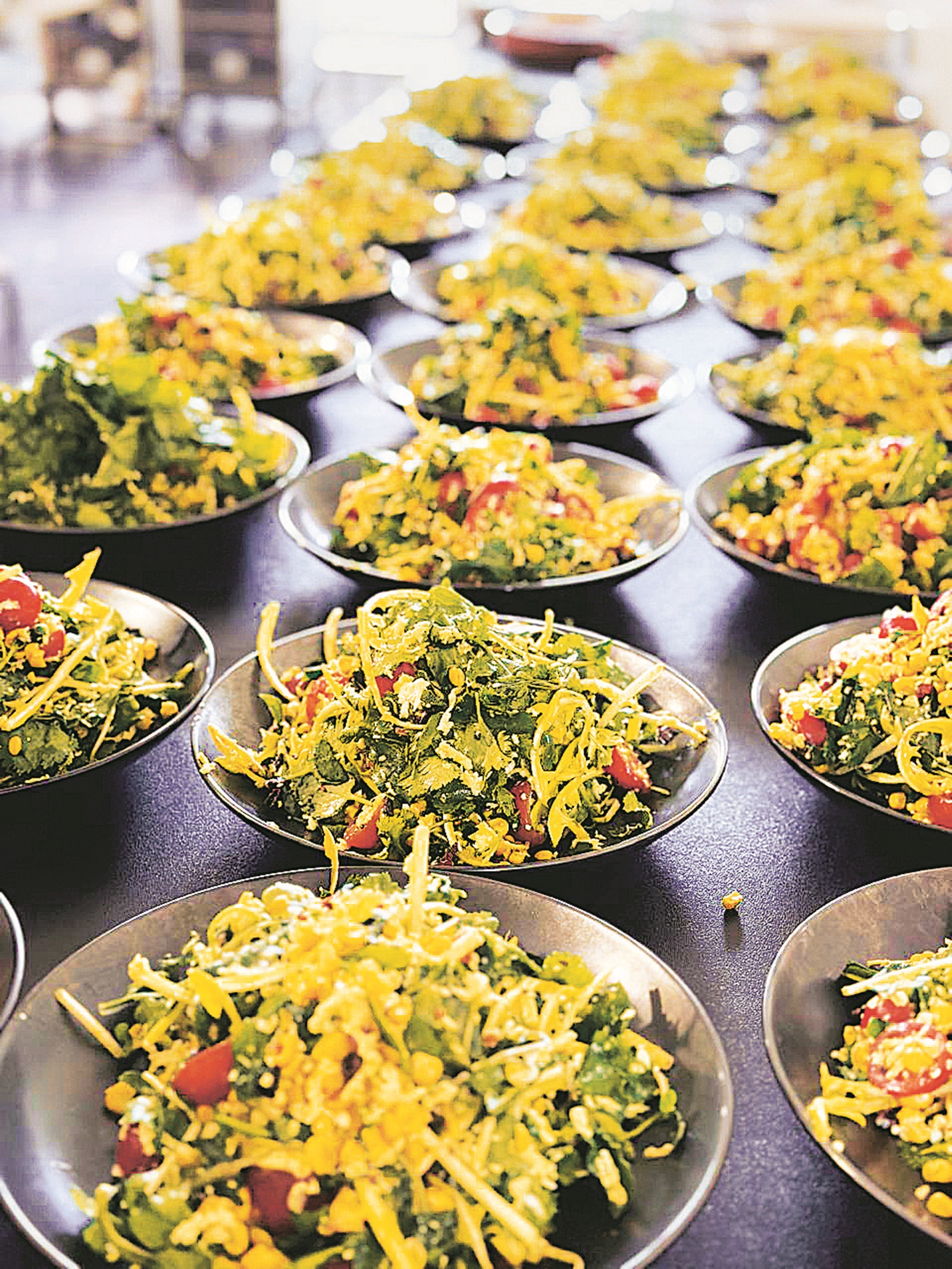 Thomas Zacharias’ thoran with wild greens and coconut