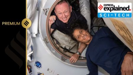 Butch Wilmore and Suni Williams on ISS. (Image credit: ISS Research/X)