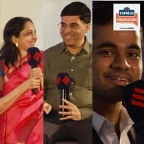 express adda express conversations the indian express viswanathan anand aruna anand arjun erigaisi