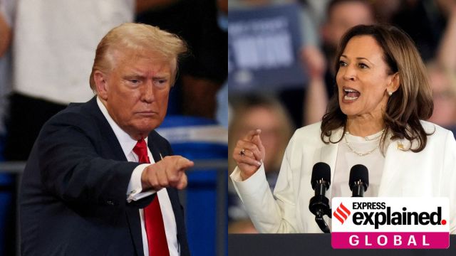 Democratic presidential nominee Vice President Kamala Harris and Republican presidential nominee and former U.S. President Donald during their campaign rallies.