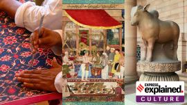 Gujarat's Patola sari, Mughal paintings and the Rampurva Bull from Bihar were some of the cultural objects on display at the exhibition.