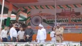 During the function, BJP MLA and former minister Punnulal Mohle who was the chief guest, Mungeli Collector Rahul Deo, and Superintendent of Police Girija Shankar Jaiswal were handed pigeons to release, signifying peace and freedom. Chhattisgarh