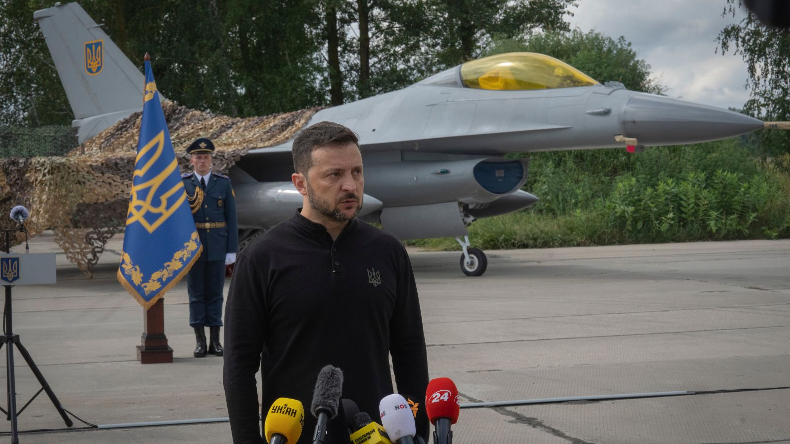 Ukraine begins operation of US-made F-16 fighter jets, Zelenskyy ...