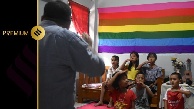 Kamlesh, who teaches music with Harmony Manipur holds a singing class in Matai Society’s music room. (File Photo)