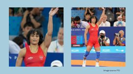 Vinesh Phogat, 29, will now lock horns with USA’s Sarah Hildebrandt in the finals (Image source: PTI)