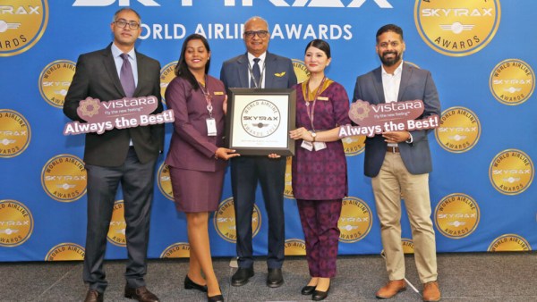 Vistara ranks as the Best Airline in India and South Asia or 2024. (Credit: SKYTRAX)