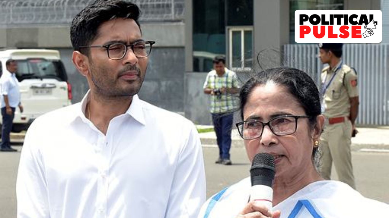 West Bengal Chief Minister Mamata Banerjee and her nephew Abhishek Banerjee.