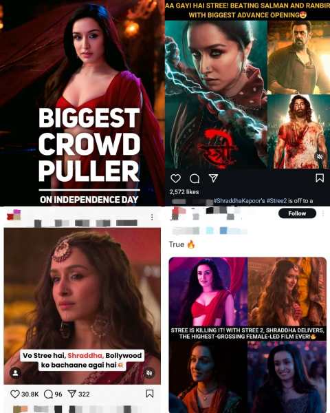 Shradda Kapoor stars in Stree 2.