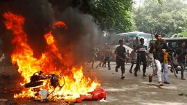 The development projects in Bangladesh have been temporarily halted due to the current situation there “as many people working on various development projects there had to return”, said Jaishankar. (AP Photo)