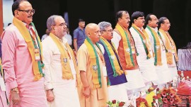 BJP MEMBERSHIP CAMPAIGN, CM Yogi Adityanath, CM attacks on SP, Samajwadi Party, Akhilesh Yadav, Indira Gandhi Pratishthan, BJP membership workshop, crimes against women in Ayodhya, Indian express news