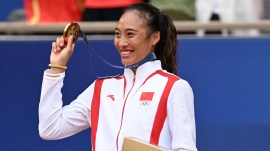 Zheng Qinwen US Open Olympics Gold Medal