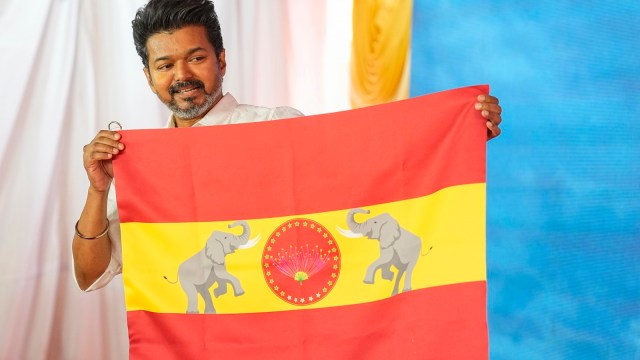 A flag and an anthem mark Vijay’s definitive entry into Tamil politics ...