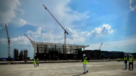 Under-construction Noida International Airport.