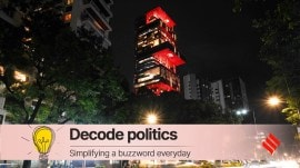 In February 2021, a bomb was discovered in a car parked outside Antilia, the home of the Ambani family. (Express file photo by Sankhadeep Banerjee)