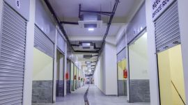 The bazaar has 31 air-conditioning units (five outdoor and 26 indoor).