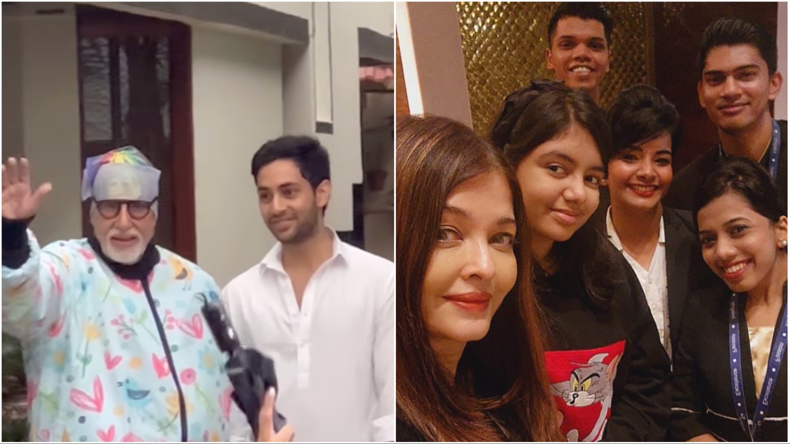 Amitabh Bachchan introduces grandson Agastya Nanda to fans; Aishwarya poses with Aaradhya as they holiday without Abhishek