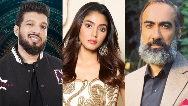 Bigg Boss OTT 3 winner is Sana Makbul (centre), with Naezy (left) and Ranvir Shorey (right) as runners-up, as per an Indian Express poll.