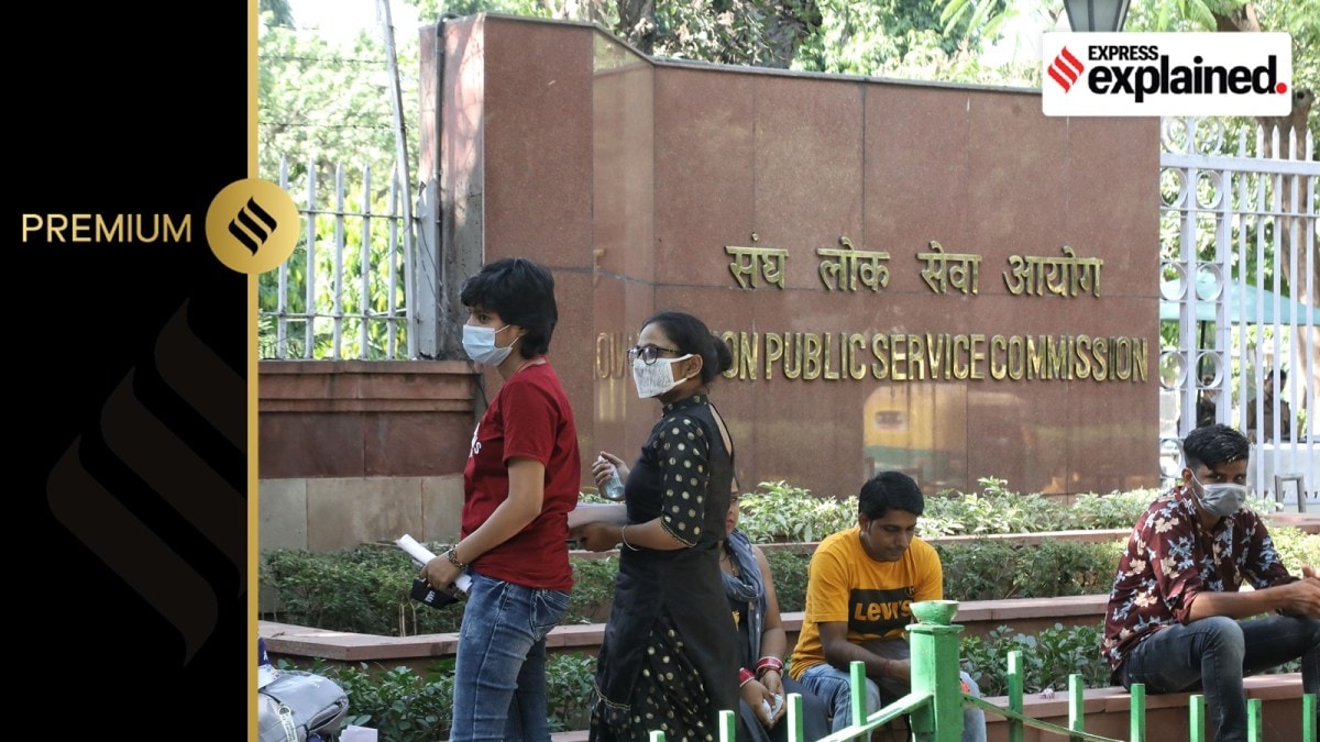 Aspiring candidates appear for the UPSC preliminary examination at UPSC bhawan, New Delhi.