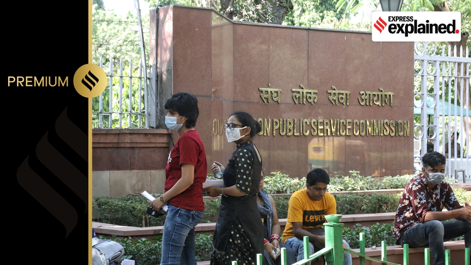 Aspiring candidates appear for the UPSC preliminary examination at UPSC bhawan, New Delhi.