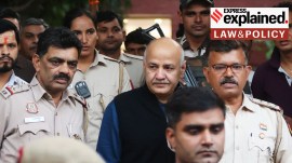 ch1800704 Former Deputy Chief Minister of Delhi Manish Sisodia at his residence in New Delhi in 2023.